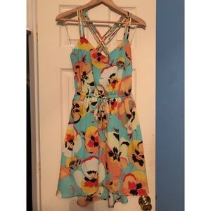 Floral BeBop Sun Dress Size Small